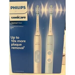 Sonicare Optimal Clean Electric Toothbrush 2-pack HX6829/77 Sealed Brushes